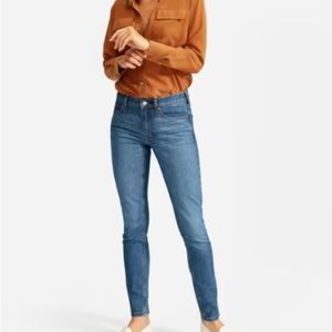 Everlane mid-rise skinny jeans, lightly used, size 28